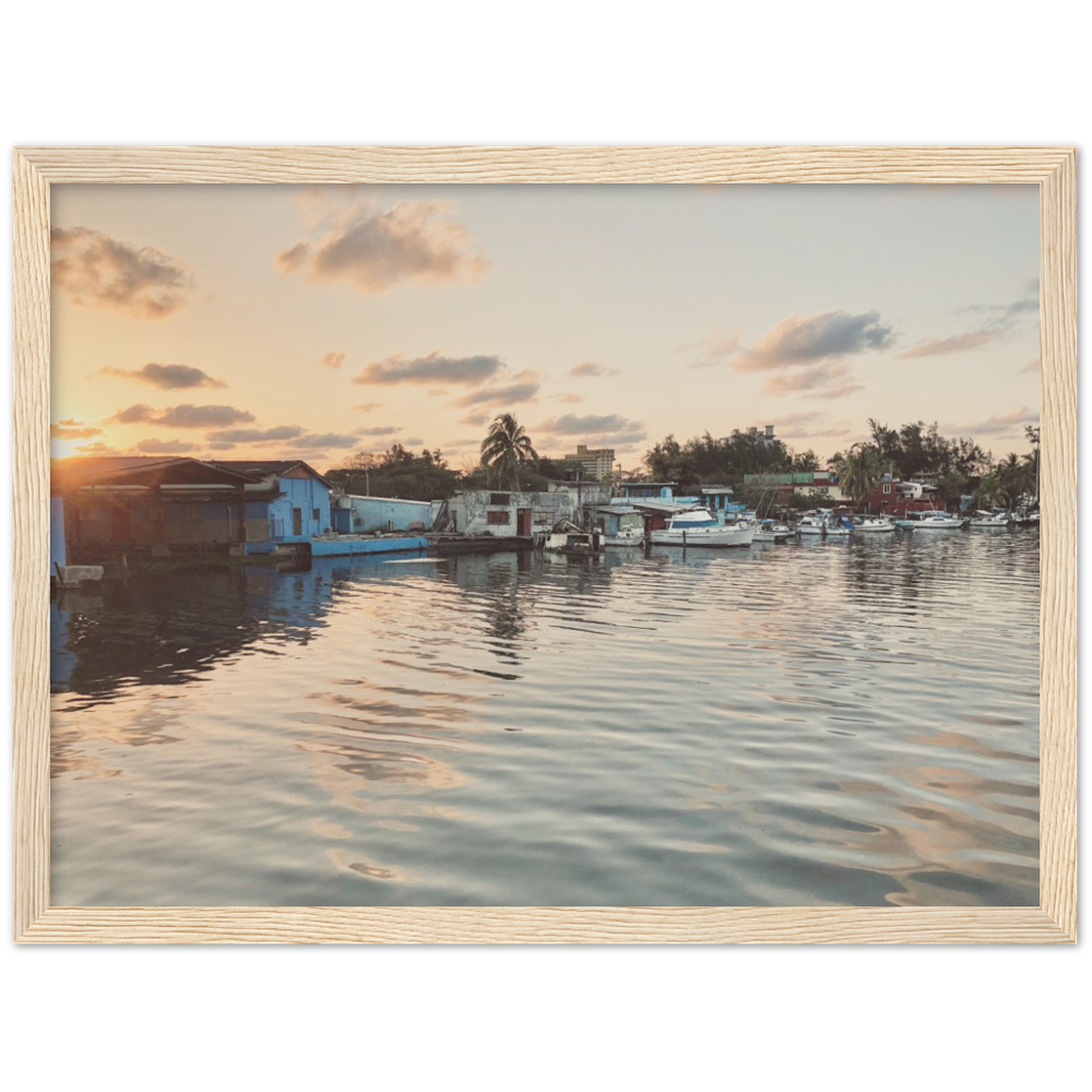 Sunset in Havana, Cuba Framed Photo Print