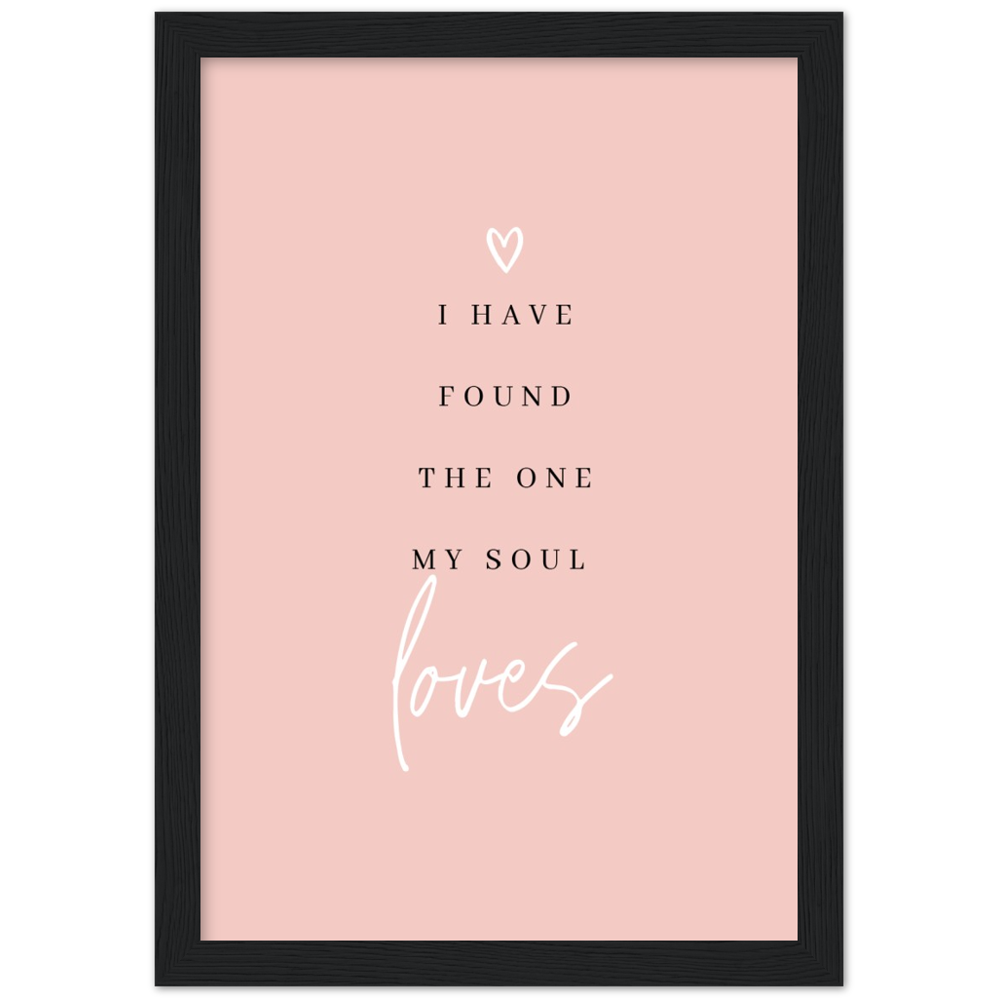 Bible Verse Framed Poster Print - Song of Solomon 3:4