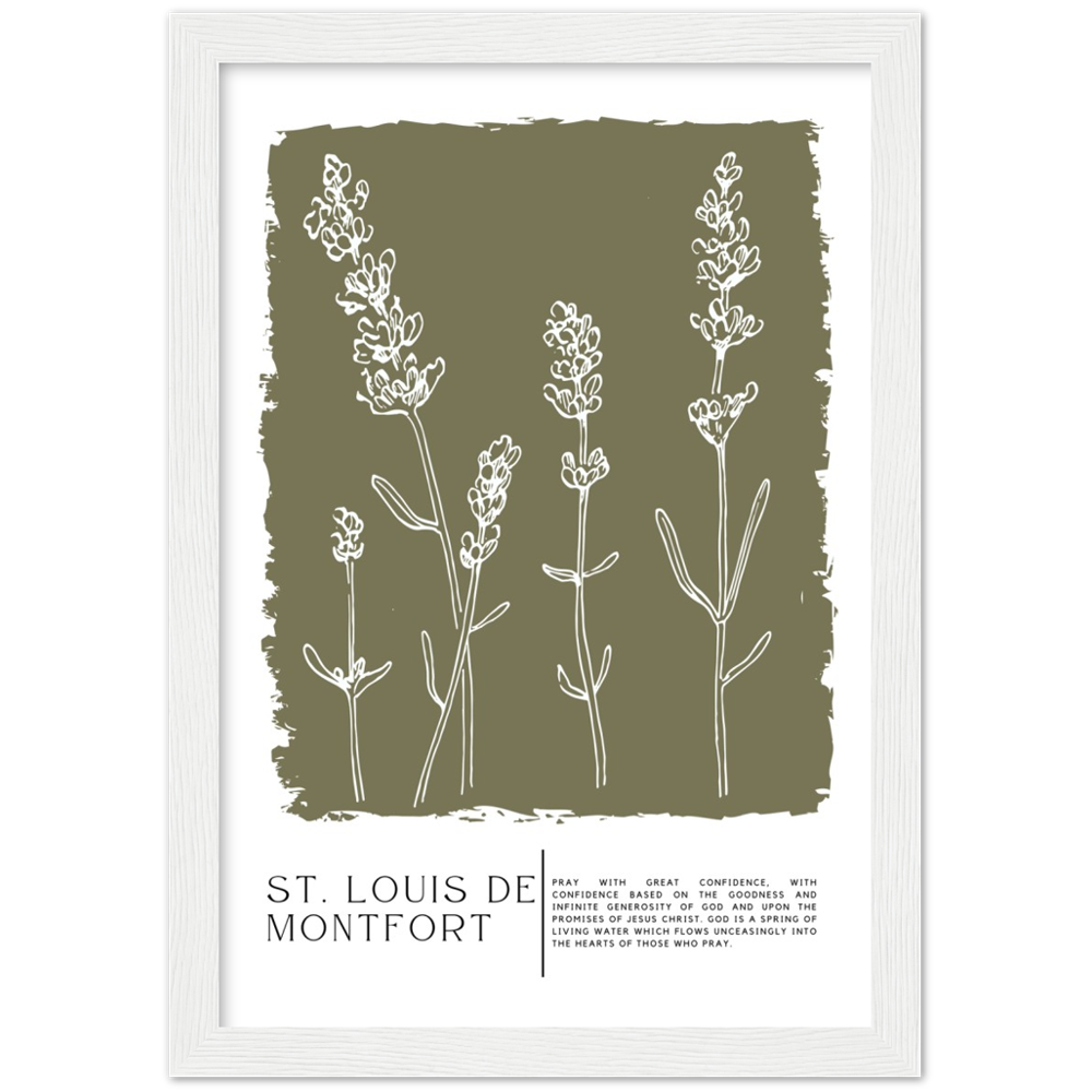 Catholic Prayer Framed Poster Print - St. Louis de Montfort