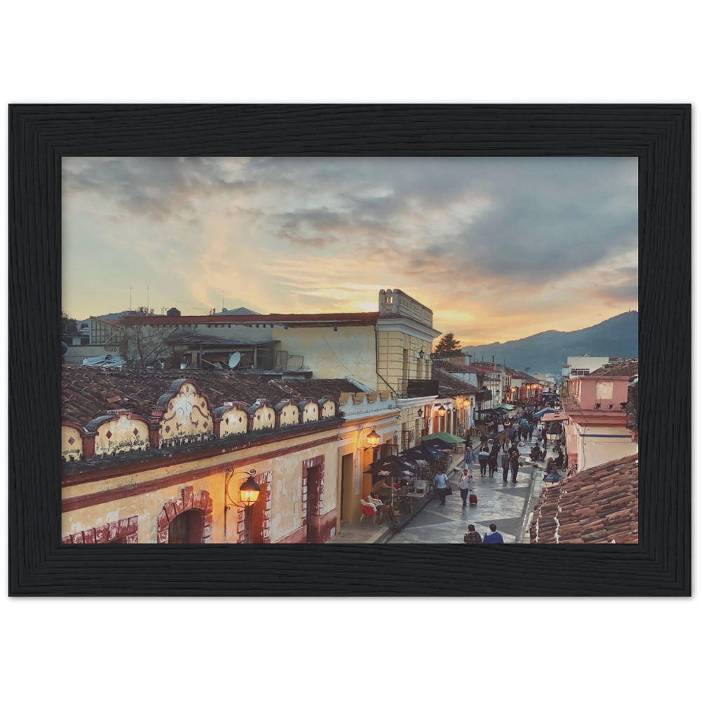 Sunset in San Cristobal de las Casas, Chiapas, Mexico Framed Photo Print 2/2