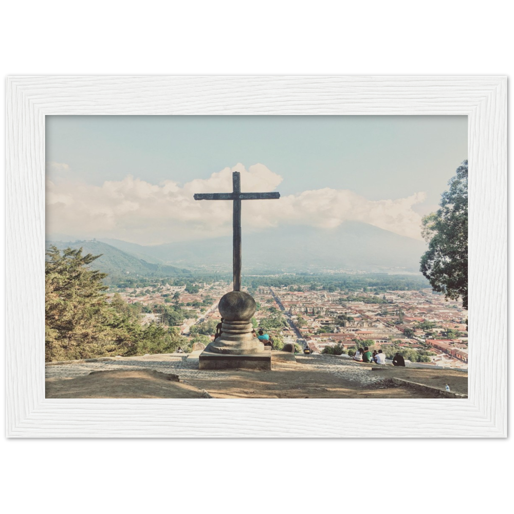 Cero De La Cruz Antigua, Guatemala Framed Photo Print