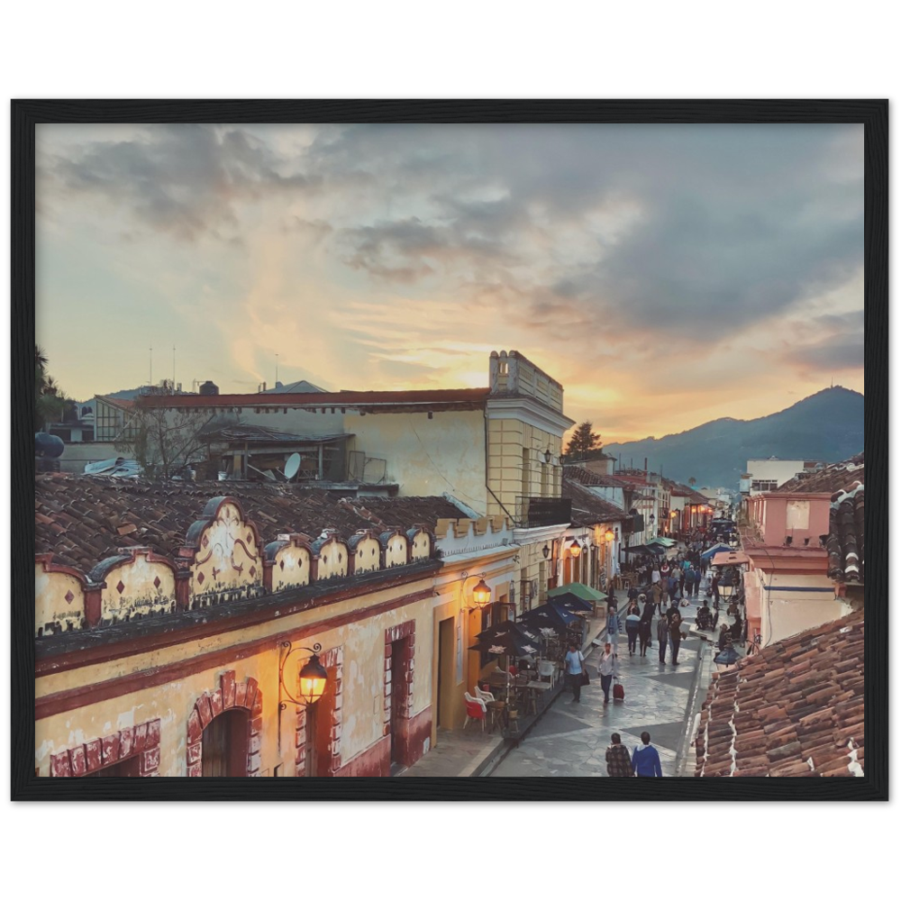 Sunset in San Cristobal de las Casas, Chiapas, Mexico Framed Photo Print 2/2