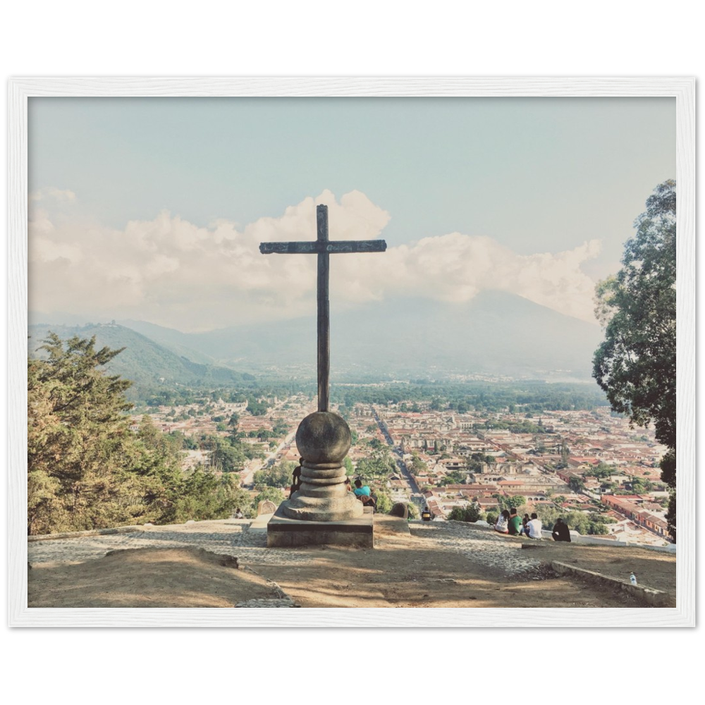 Cero De La Cruz Antigua, Guatemala Framed Photo Print