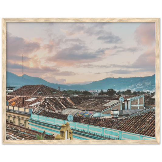 Sunset in San Cristobal de las Casas, Chiapas, Mexico Framed Photo Print 1/2