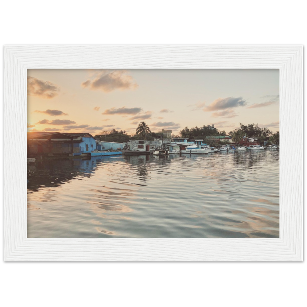 Sunset in Havana, Cuba Framed Photo Print