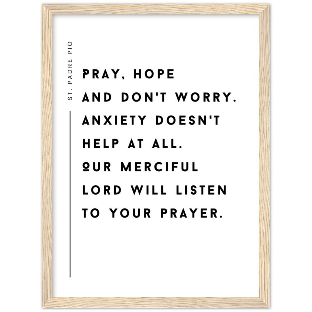 Catholic Prayer Framed Poster Print - St. Padre Pio