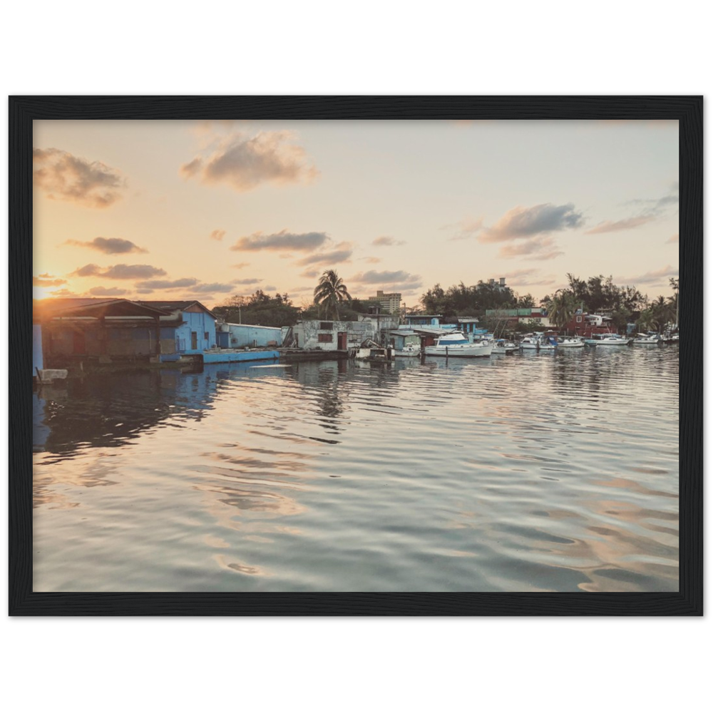 Sunset in Havana, Cuba Framed Photo Print