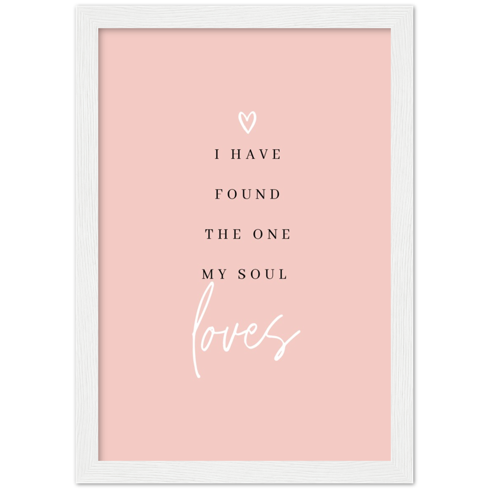 Bible Verse Framed Poster Print - Song of Solomon 3:4