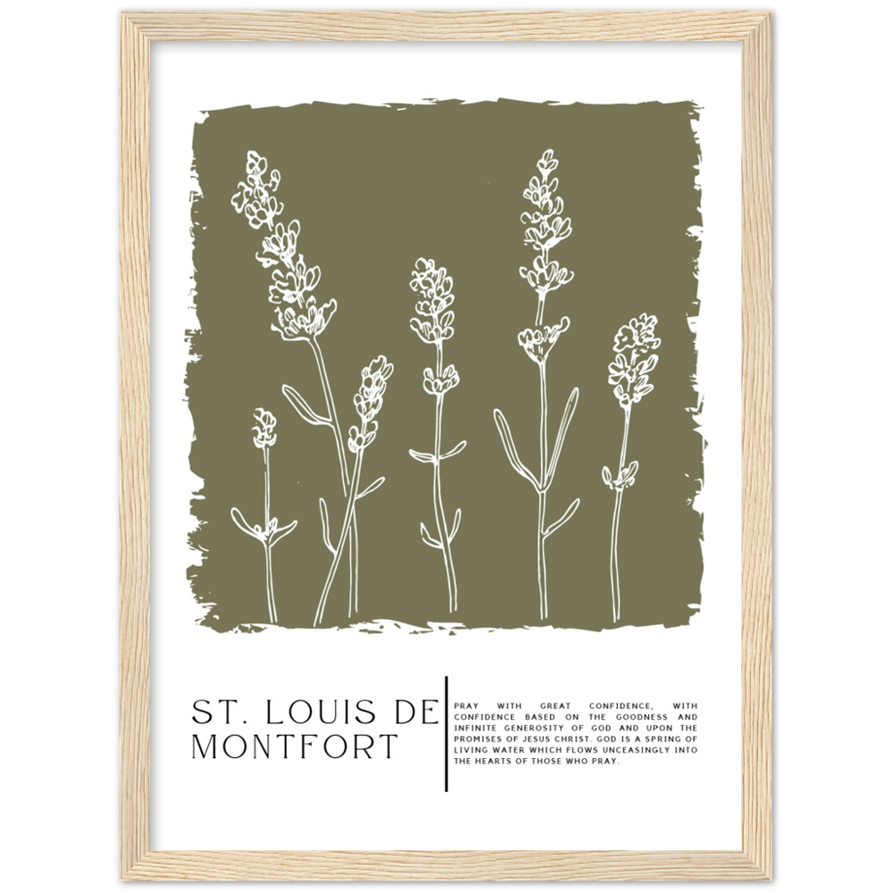 Catholic Prayer Framed Poster Print - St. Louis de Montfort