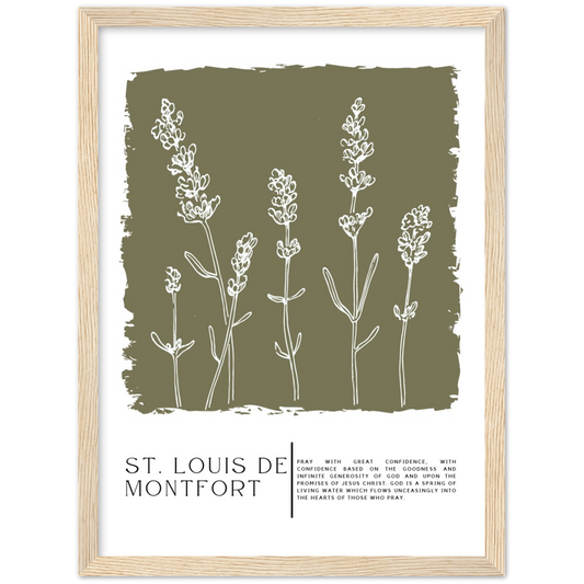 Catholic Prayer Framed Poster Print - St. Louis de Montfort