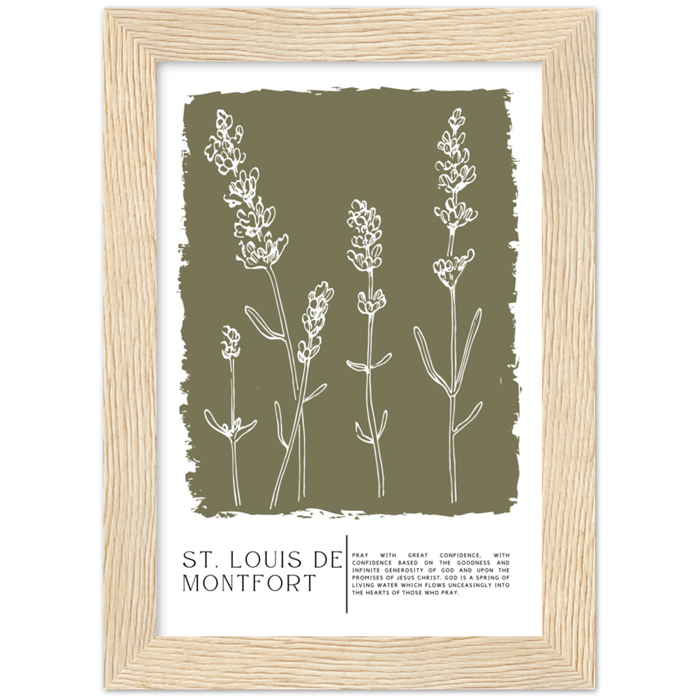 Catholic Prayer Framed Poster Print - St. Louis de Montfort