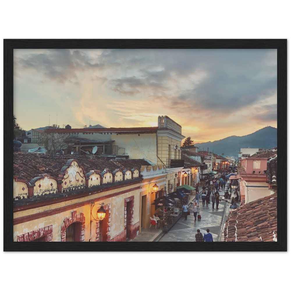 Sunset in San Cristobal de las Casas, Chiapas, Mexico Framed Photo Print 2/2