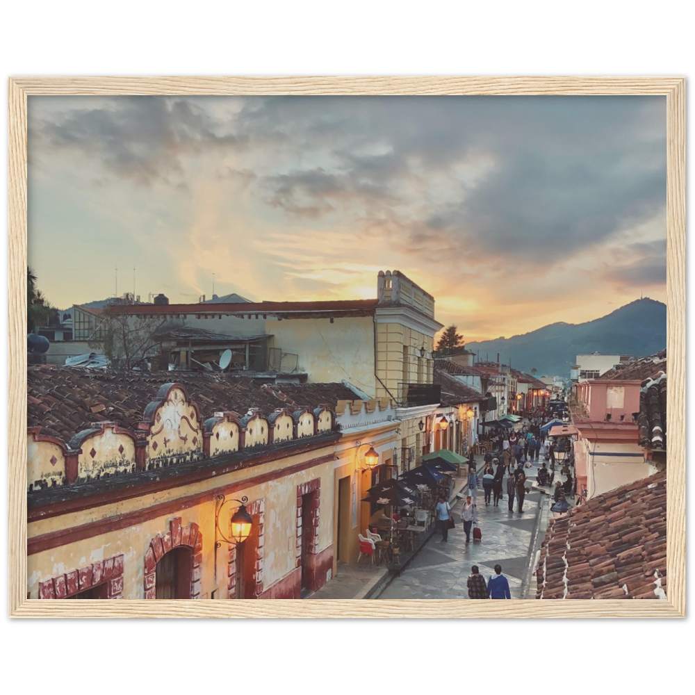 Sunset in San Cristobal de las Casas, Chiapas, Mexico Framed Photo Print 2/2