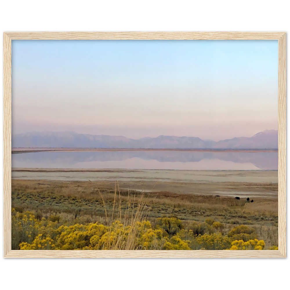 Salt Lake City, Utah Sunset 1/2 Framed Photo Print