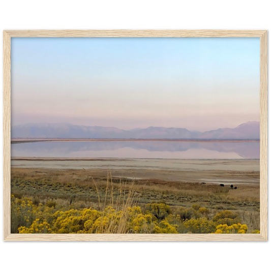 Salt Lake City, Utah Sunset 1/2 Framed Photo Print