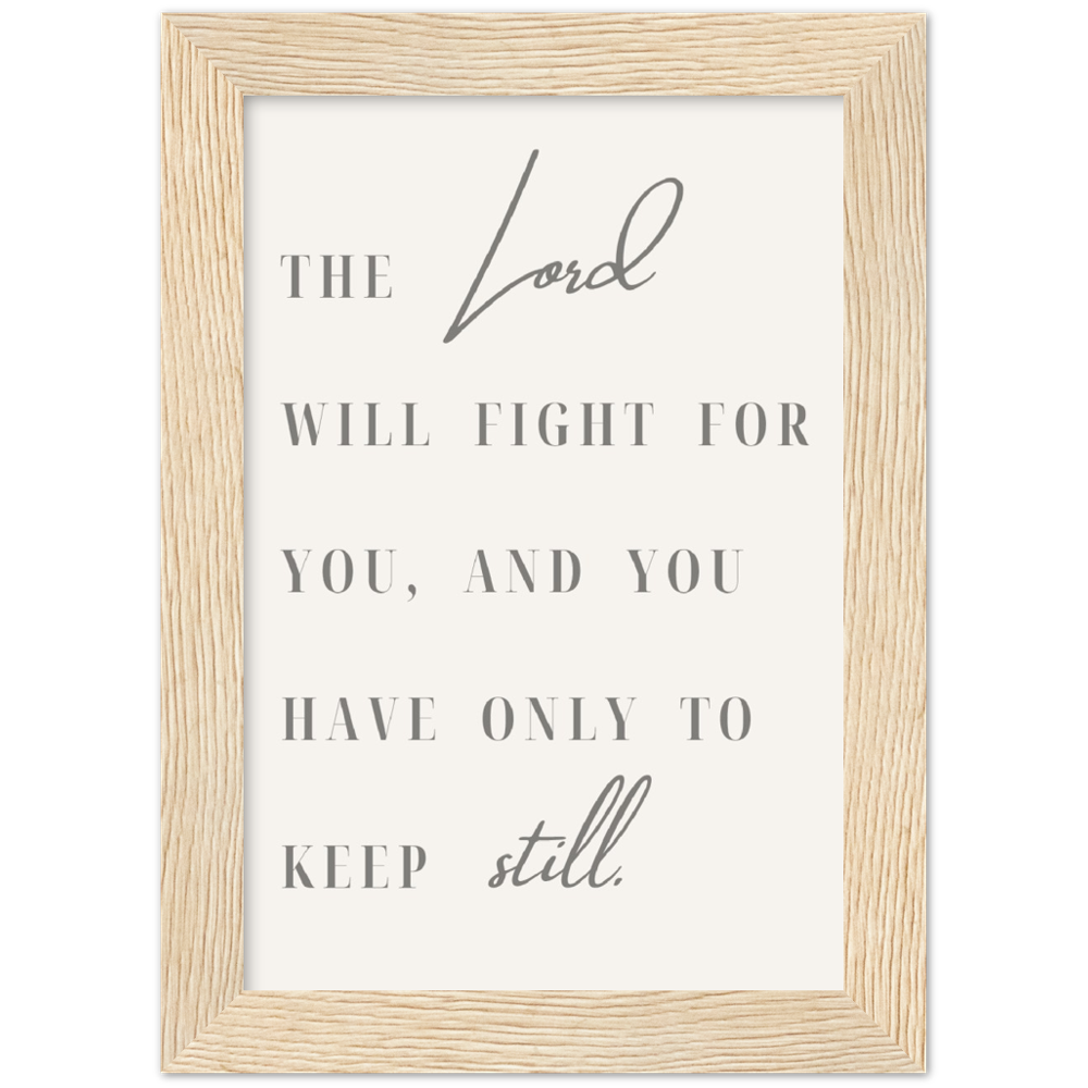 Bible Verse Framed Poster Print - Exodus 14:15