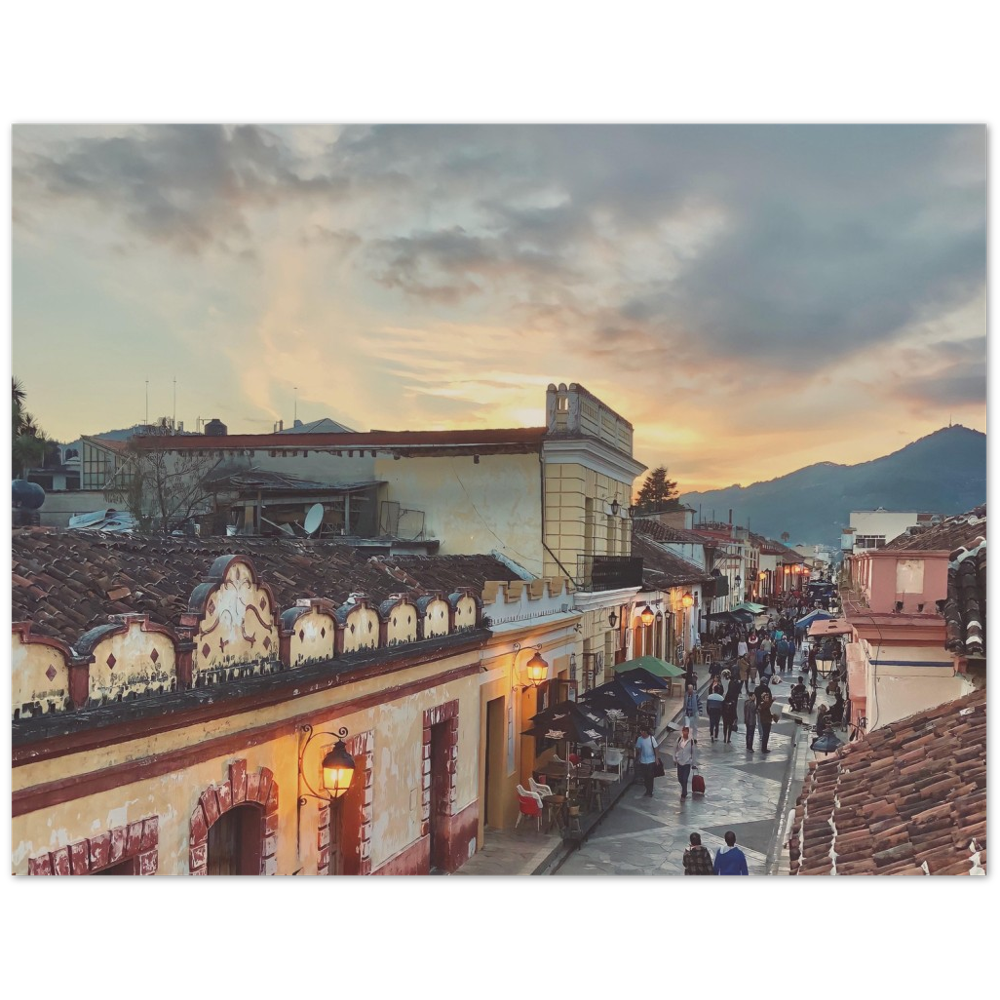 Sunset in San Cristobal de las Casas, Chiapas, Mexico Photo Print 2/2