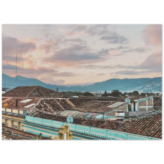 Sunset in San Cristobal de las Casas, Chiapas, Mexico Photo Print 1/2