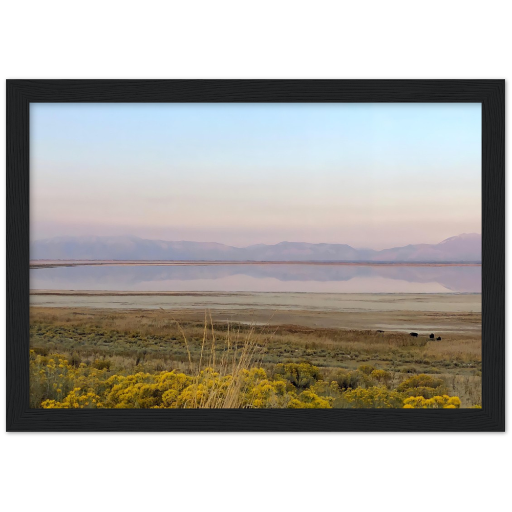 Salt Lake City, Utah Sunset 1/2 Framed Photo Print