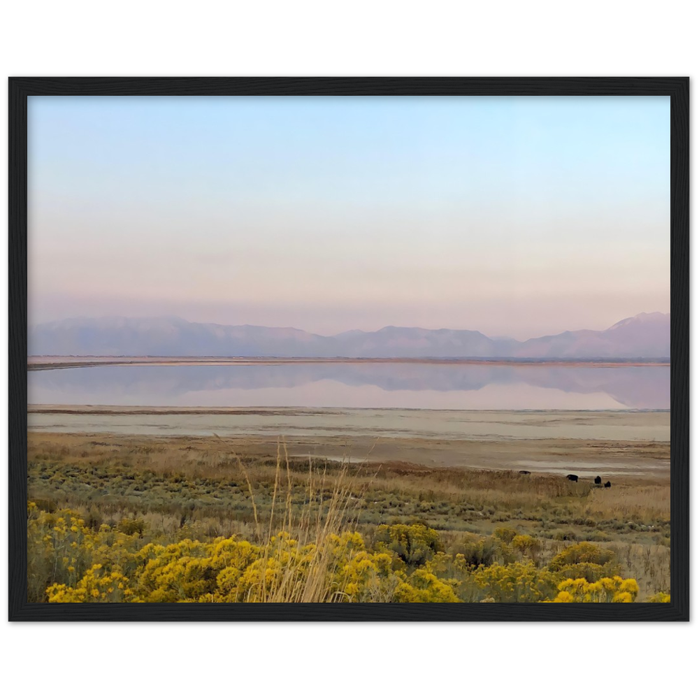 Salt Lake City, Utah Sunset 1/2 Framed Photo Print