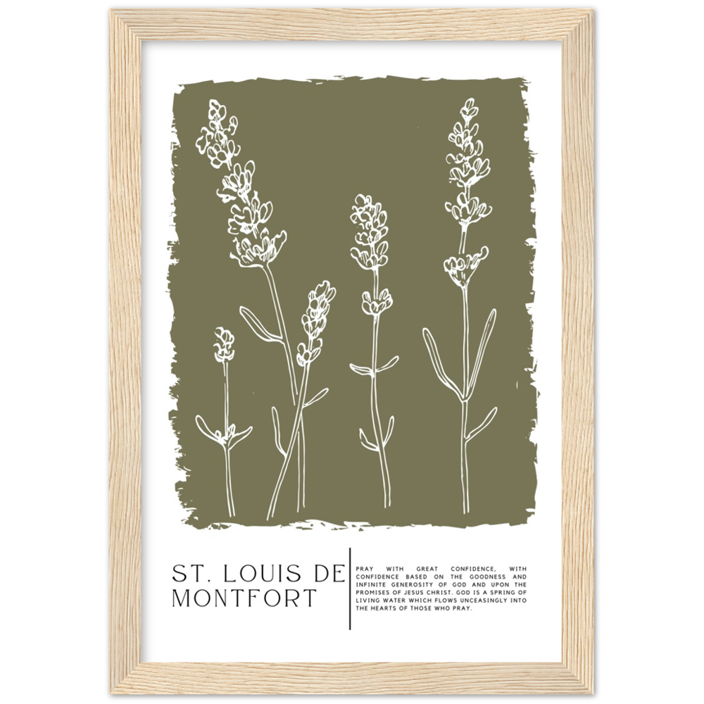 Catholic Prayer Framed Poster Print - St. Louis de Montfort