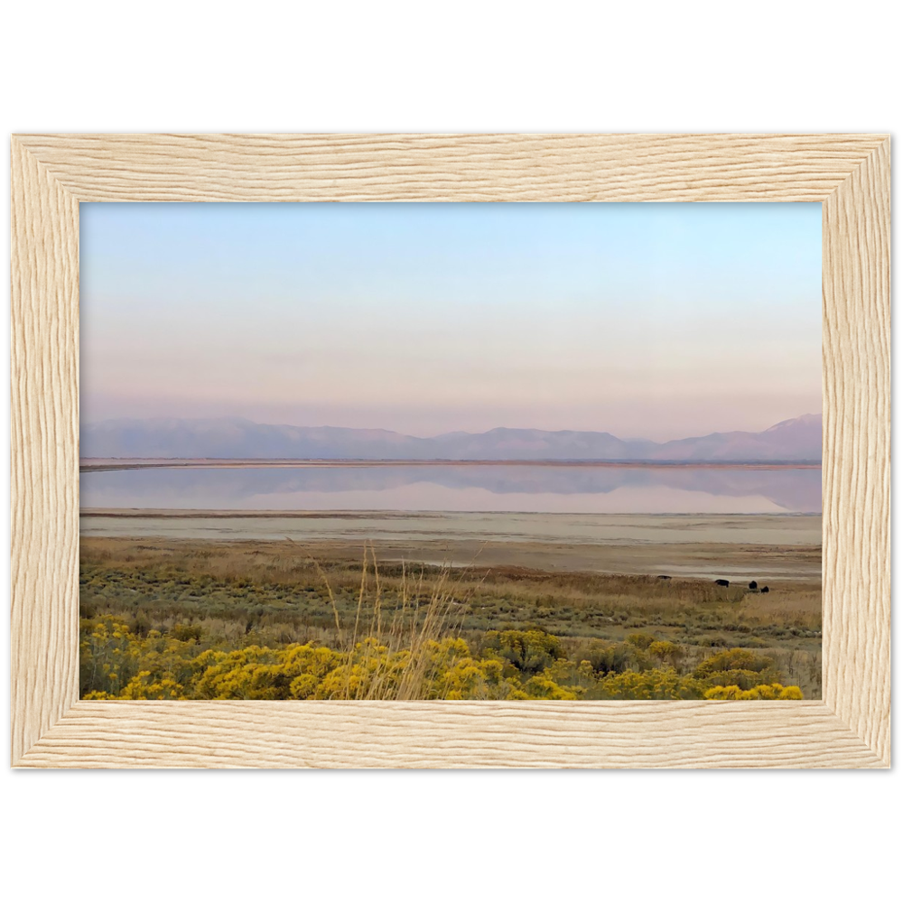 Salt Lake City, Utah Sunset 1/2 Framed Photo Print