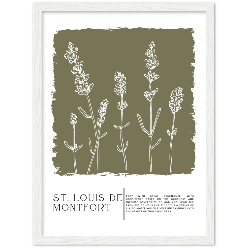 Catholic Prayer Framed Poster Print - St. Louis de Montfort