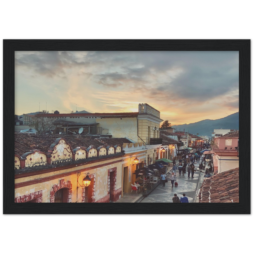 Sunset in San Cristobal de las Casas, Chiapas, Mexico Framed Photo Print 2/2