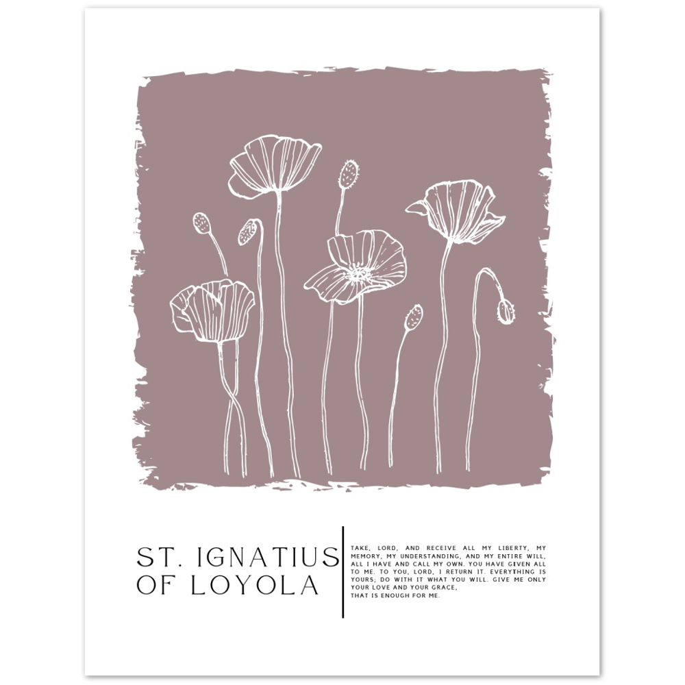 Catholic Prayer Poster Print - St. Ignatius of Loyola