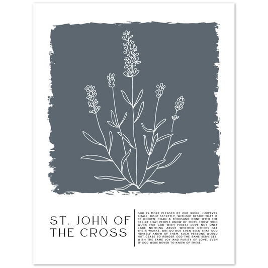 Catholic Prayer Poster Print - St. John of the Cross