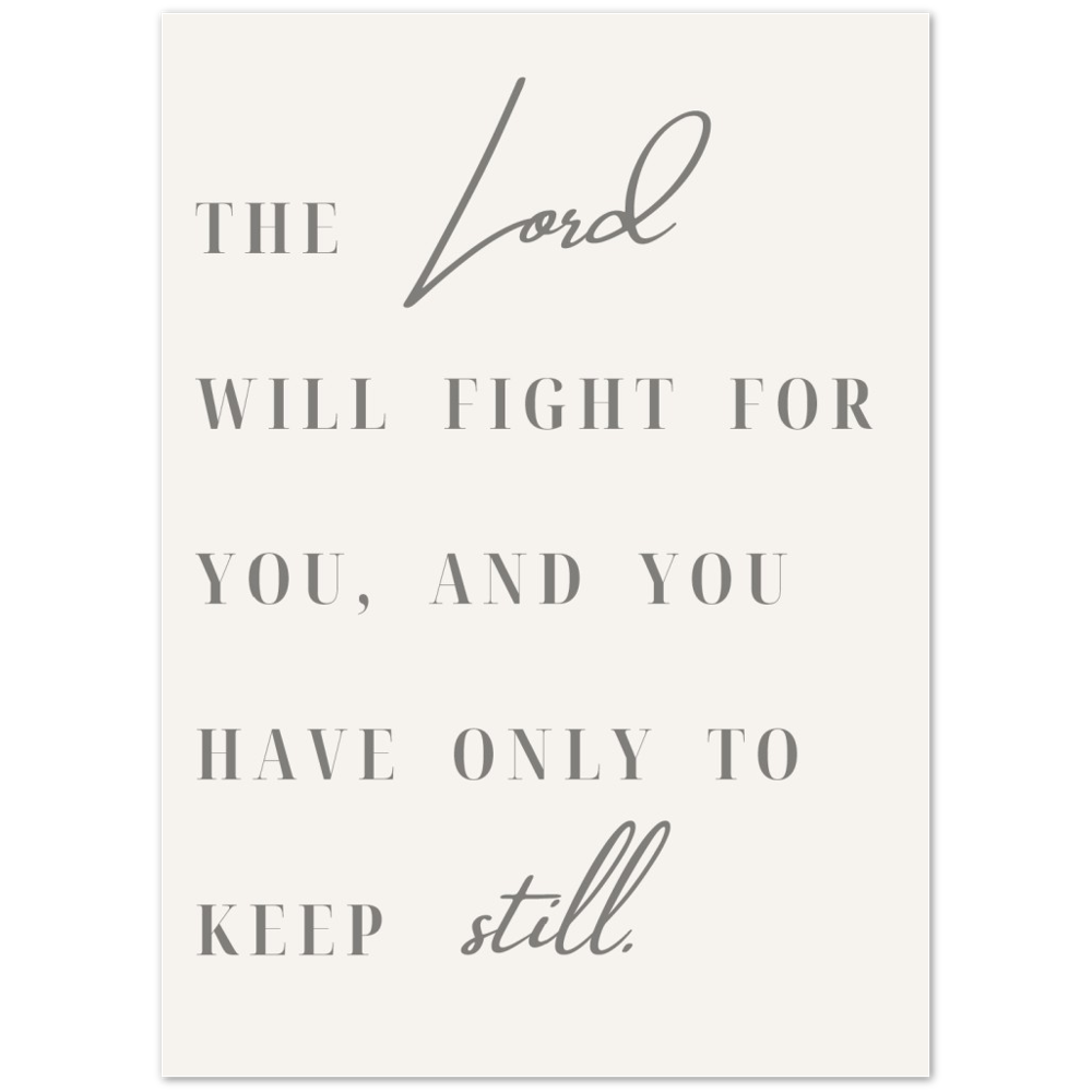 Bible Verse Poster Print - Exodus 14:15