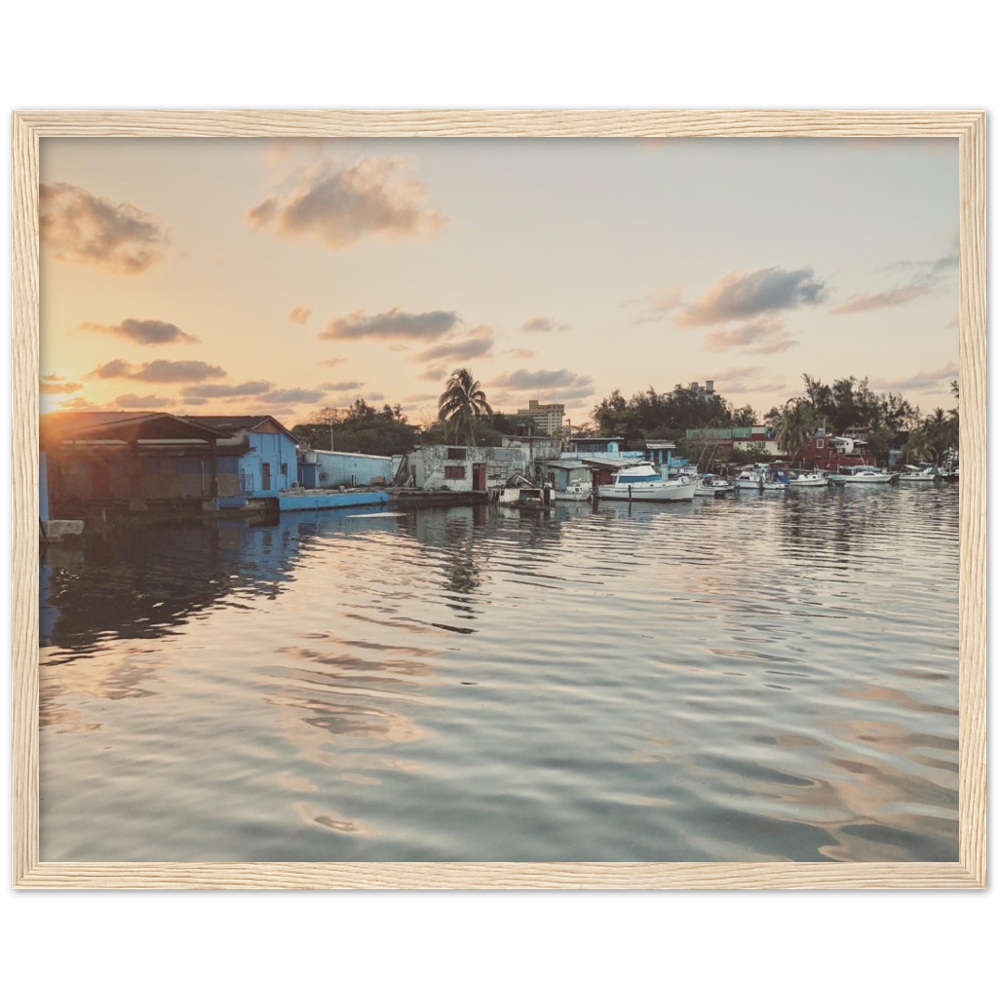 Sunset in Havana, Cuba Framed Photo Print