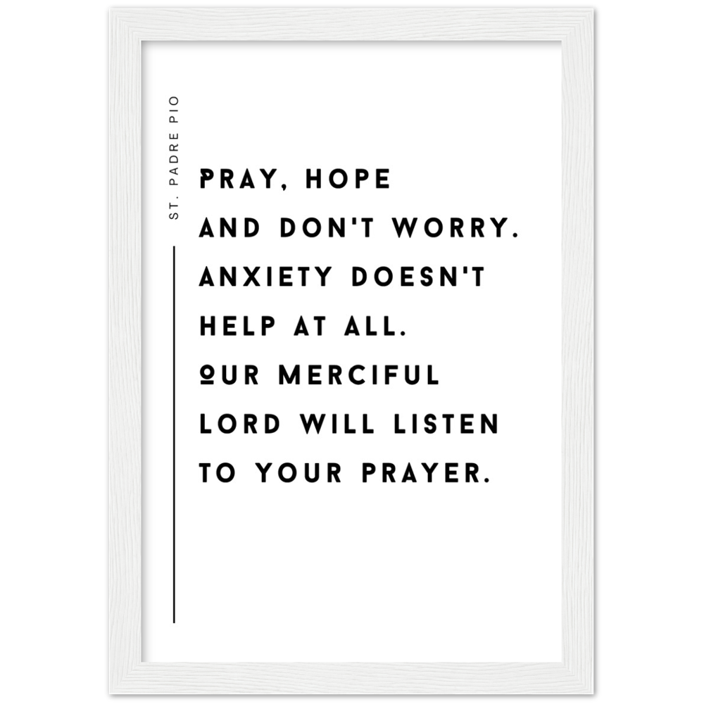 Catholic Prayer Framed Poster Print - St. Padre Pio