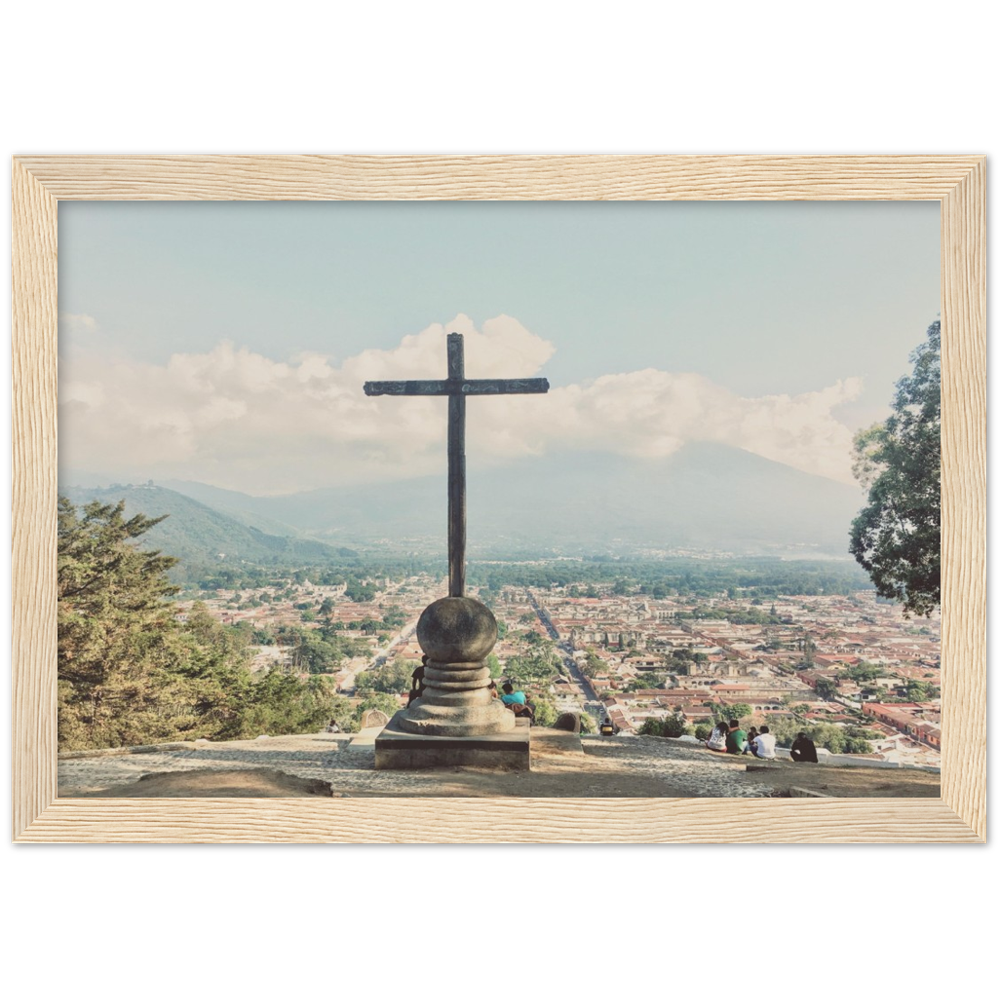 Cero De La Cruz Antigua, Guatemala Framed Photo Print