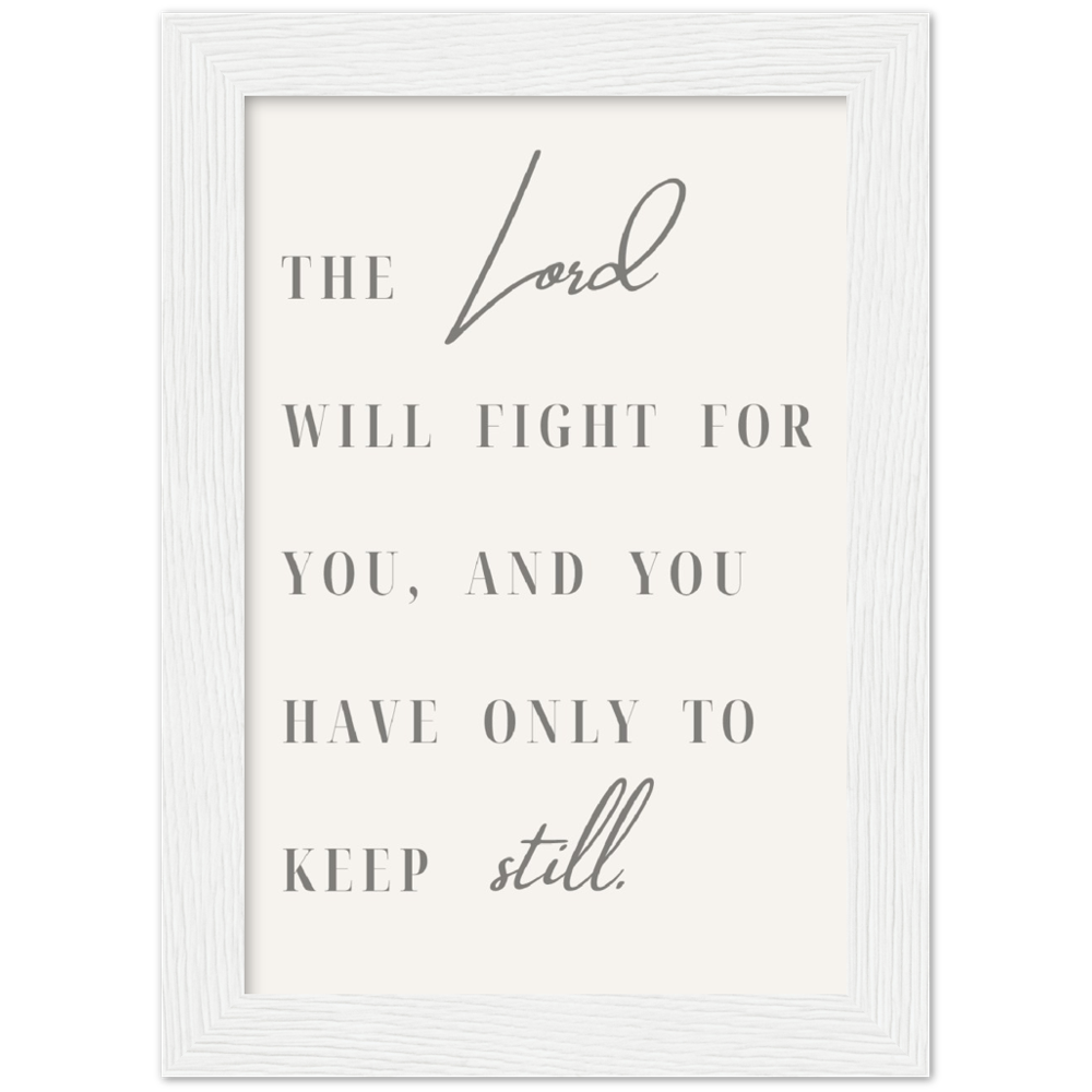 Bible Verse Framed Poster Print - Exodus 14:15