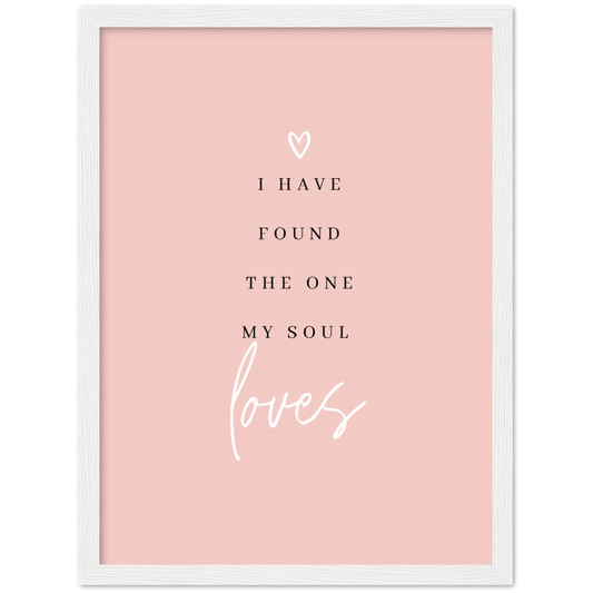 Bible Verse Framed Poster Print - Song of Solomon 3:4