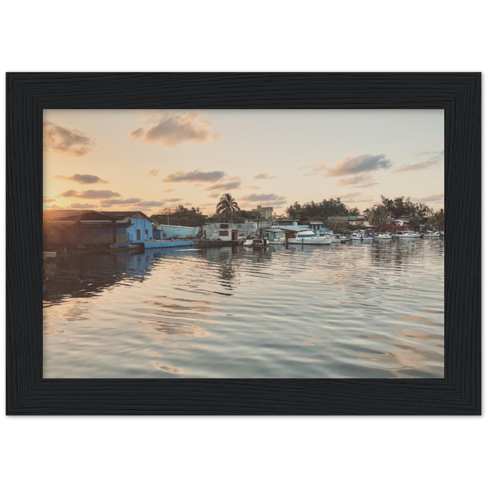 Sunset in Havana, Cuba Framed Photo Print