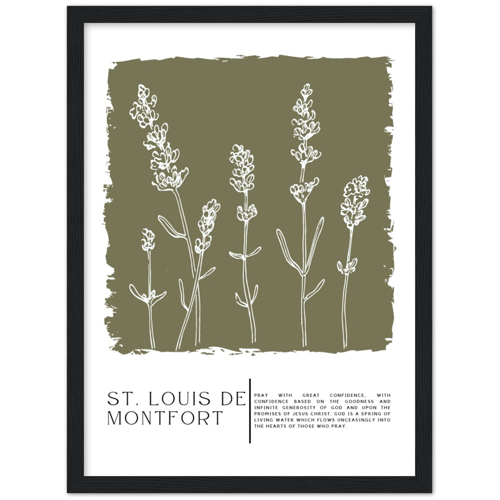 Catholic Prayer Framed Poster Print - St. Louis de Montfort