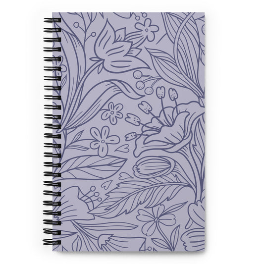 Floral Pattern Spiral Journal