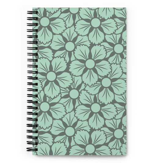 Floral Print Spiral Journal