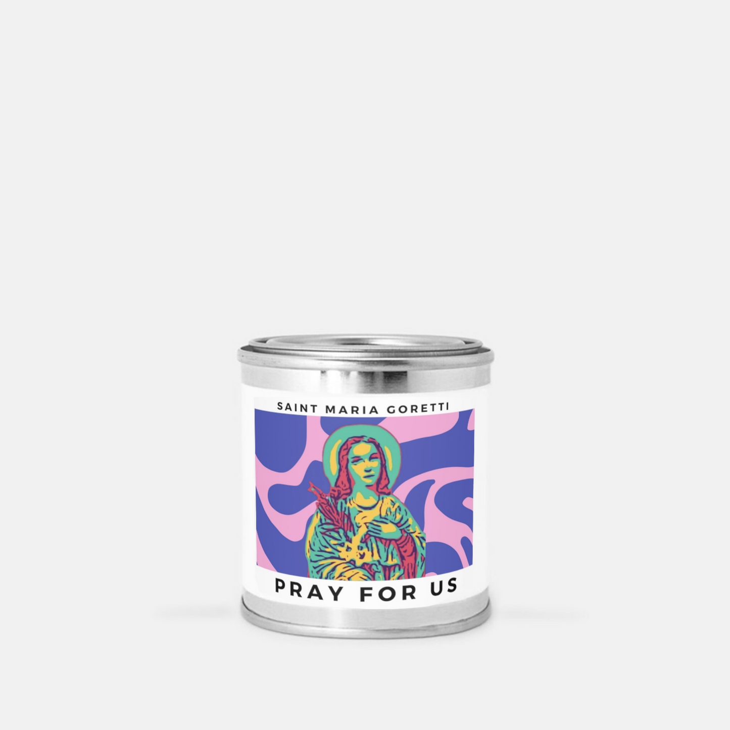 Saint Maria Goretti - Tin Candle (Hand Poured 8 oz.)